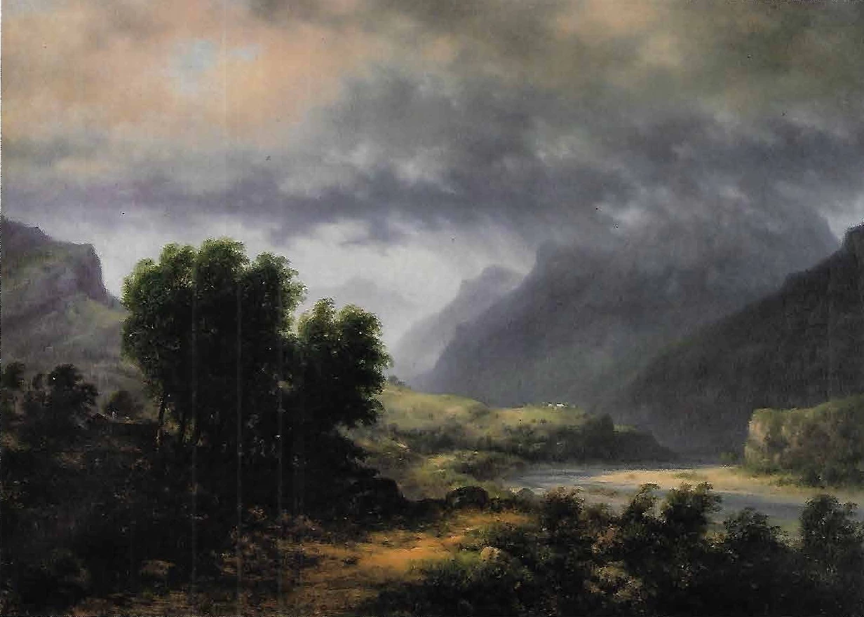 117-Giovanni Renica-Temporale sul fiume in val Sasna - Ateneo di Scienze Lettre ed Arti, Brescia